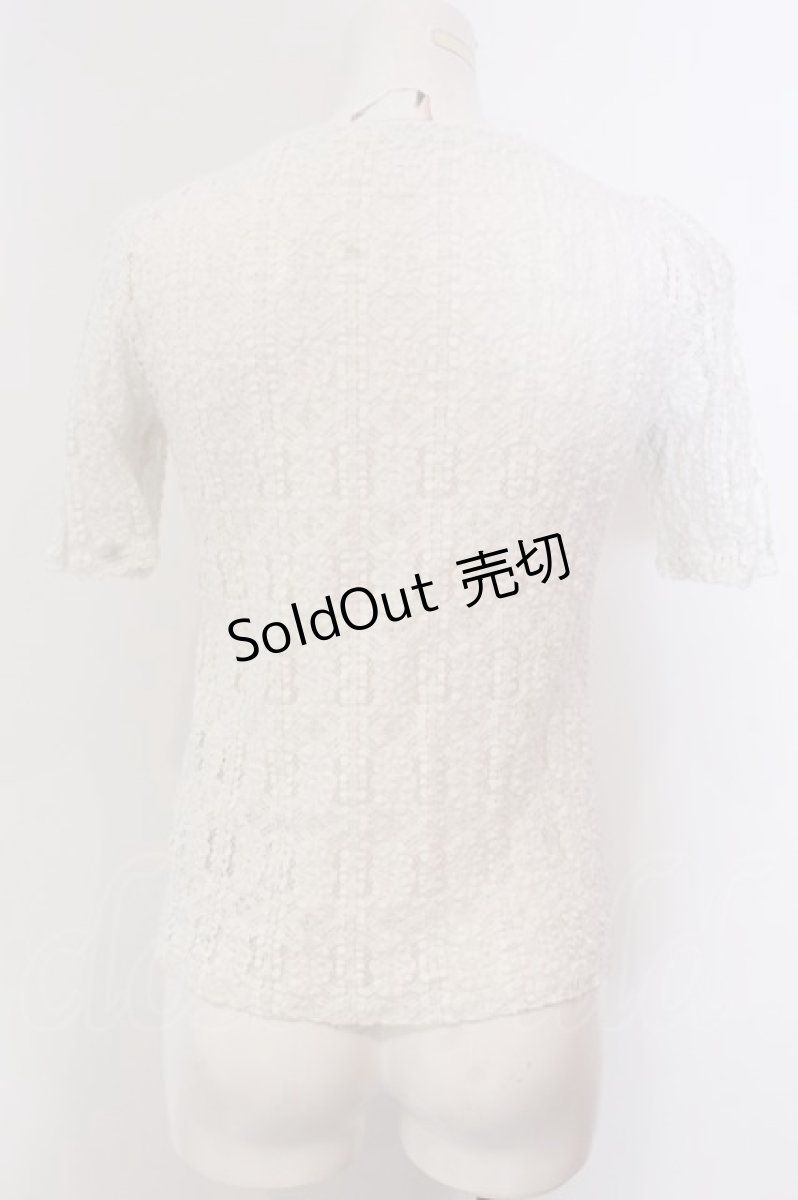 画像3: 【SALE】Franche Lippee / 総レーストップス M シロ O-25-03-20-2021-LO-TO-OW-ZT205 (3)