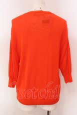 画像3: 【SALE】Franche Lippee / パールボタン7部袖カーディガン M オレンジ O-25-03-20-2002-LO-TO-IG-ZT203 (3)