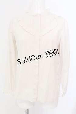 画像1: F i.n.t / ピンタックヨークコットンレース使いブラウス  アイボリー O-25-03-20-2024-CA-BL-IG-ZT