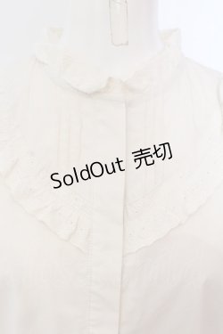 画像2: F i.n.t / ピンタックヨークコットンレース使いブラウス  アイボリー O-25-03-20-2024-CA-BL-IG-ZT