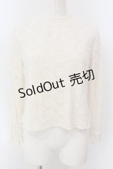 an another angelus / チュールレースプルオーバーブラウス  アイボリー O-25-03-20-2025-CA-BL-IG-OS