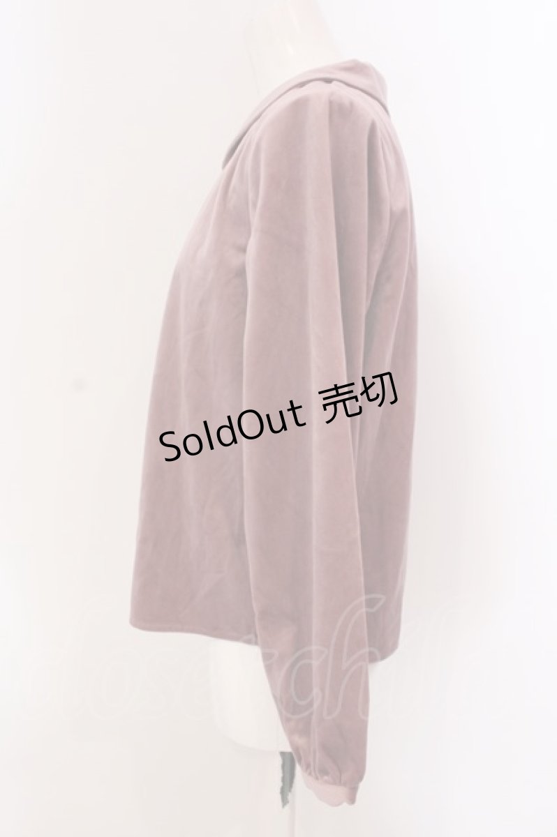 画像2: 【SALE】LEBECCA boutique / 通いつづけるベロアブラウス  モーヴピンク O-25-03-20-2003-EL-BL-IG-ZT200 (2)