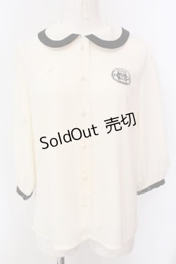 画像1: Maison de FLEUR Petite Robe canone / 意思に従うブラウス  アイボリー O-25-03-20-2029-EL-BL-OW-OS