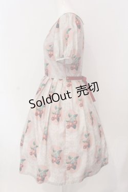 画像3: Leur Getter / Cherry Lace袖付きワンピース  ピンク O-25-03-20-009-LU-OP-OW-OS