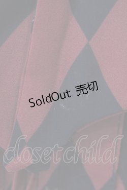 画像3: ATELIER PIERROT / Diamond Circus ブラウス  レッド×ブラック O-25-03-20-013-EL-BL-IG-OS