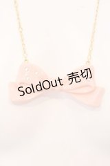 Leur Getter / リボンネックレス  ピンク×ゴールド O-25-03-20-016-LU-AC-IG-OS