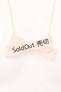 Leur Getter / リボンネックレス  ピンク×ゴールド O-25-03-20-016-LU-AC-IG-OS