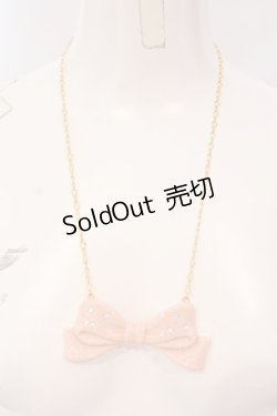 画像3: Leur Getter / リボンネックレス  ピンク×ゴールド O-25-03-20-016-LU-AC-IG-OS