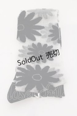 画像2: MILK / フラワーシースルーオーバーニーソックス  クロ O-25-03-20-017-ML-ZA-OW-OS