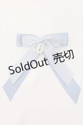 axes femme / チューリップリボンクリップ  サックス O-25-05-30-1009-AX-AC-OW-OS