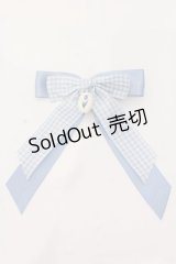 axes femme / チューリップリボンクリップ  サックス O-25-05-30-1009-AX-AC-OW-OS