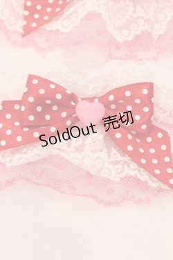 画像2: Angelic Pretty / Lovely Dotリボン配色お袖とめ  濃ピンク×シロ×アカ O-25-03-20-022-AP-ZA-OW-OS