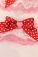 画像2: Angelic Pretty / Lovely Dotリボン配色お袖とめ  濃ピンク×シロ×アカ O-25-03-20-022-AP-ZA-OW-OS (2)