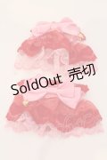 Angelic Pretty / ハートチャーム配色お袖とめ  アカ×濃ピンク O-25-03-20-023-AP-ZA-OW-OS
