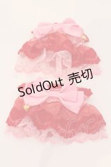 Angelic Pretty / ハートチャーム配色お袖とめ  アカ×濃ピンク O-25-03-20-023-AP-ZA-OW-OS