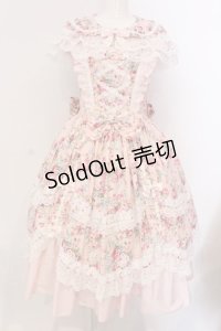 metamorphose / フローレンスケープ付きジャンパースカート 1 ピンク O-25-03-22-005-ME-OP-OW-OS