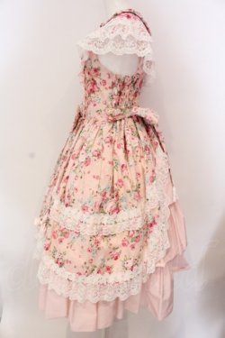 画像4: metamorphose / フローレンスケープ付きジャンパースカート 1 ピンク O-25-03-22-005-ME-OP-OW-OS