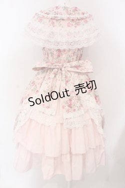 画像5: metamorphose / フローレンスケープ付きジャンパースカート 1 ピンク O-25-03-22-005-ME-OP-OW-OS