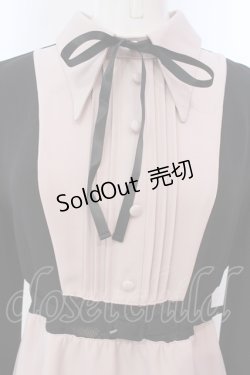 画像2: EATME / ウエストマークバイカラーワンピース M ピンク×クロ O-25-03-22-007-LO-OP-OW-OS