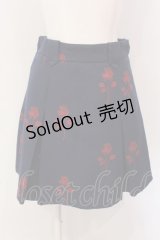 MILK / Rose Jacquardミニスカート  ネイビーベース O-25-03-22-008-ML-SK-OW-OS