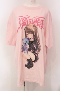 画像1: TRAVAS TOKYO / ゆいみす×TRAVAS TOKYO コラボビッグTシャツ F ピンク O-25-03-22-009-PU-TO-IG-OS
