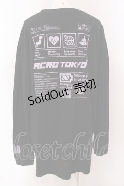 画像4: ACRO TOKYO / ACRO TOKYO【アクロトーキョー】オープン記念限定ロンT F ブラック O-25-03-22-010-PU-TO-IG-OS