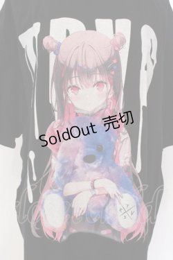 画像2: TRAVAS TOKYO / × らんぐ コラボプリントTシャツ F ブラック O-25-03-22-011-PU-TS-IG-OS