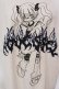 画像2: NOVESSEL / 少女イラストプリント半袖Tシャツ  ホワイト O-25-03-22-012-PU-TS-IG-OS (2)