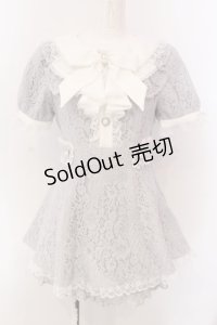 NOEMIE / 総レースラッフルフリルセットアップ  ブルー O-25-03-22-002-LO-OP-OW-OS