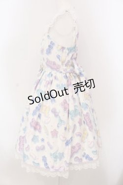 画像4: Angelic Pretty / Jelly Candy Toysハートジャンパースカート  シロ O-25-03-24-019-AP-OP-OW-OS