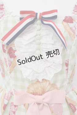 画像2: Angelic Pretty / いちごBread Bakeryジャンパースカート  グリーン O-25-03-24-020-AP-OP-OW-OS