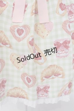 画像3: Angelic Pretty / いちごBread Bakeryジャンパースカート  グリーン O-25-03-24-020-AP-OP-OW-OS