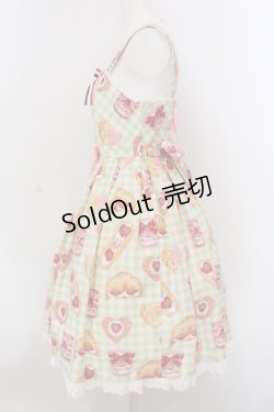 画像4: Angelic Pretty / いちごBread Bakeryジャンパースカート  グリーン O-25-03-24-020-AP-OP-OW-OS