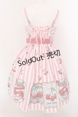 画像5: Angelic Pretty / Cherry Stampジャンパースカート  ピンク O-25-03-24-021-AP-OP-OW-OS
