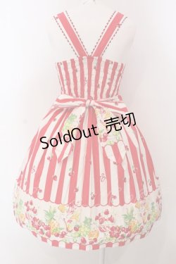 画像5: Shirley Temple / パフェボーダーpt ワンピース  アカ O-25-03-24-003-ET-OP-OW-OS