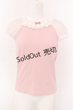 画像1: Shirley Temple / お袖切り替えカットソー 160ｃｍ ピンク O-25-03-24-044-ET-TO-OW-OS
