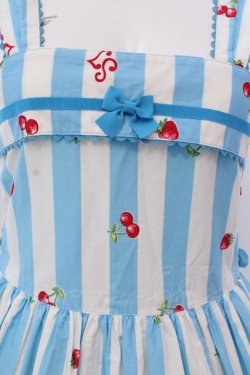 画像2: Shirley Temple / パフェボーダーpt ワンピース 160ｃｍ サックス O-25-03-24-005-ET-OP-OW-OS