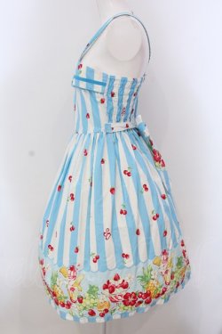 画像4: Shirley Temple / パフェボーダーpt ワンピース 160ｃｍ サックス O-25-03-24-005-ET-OP-OW-OS