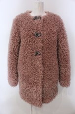 画像1: 【SALE】Shirley Temple / 3つリボンプードルファーコート 160ｃｍ ピンク O-25-03-24-055-ET-JA-OW-ZTC021 (1)