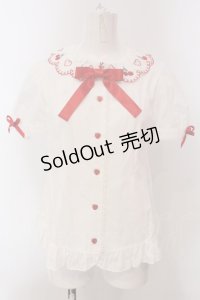 Angelic Pretty / Cherry Collarブラウス  シロ×アカ O-25-03-24-059-AP-BL-OW-OS