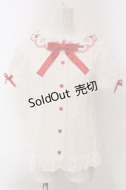 画像1: Angelic Pretty / Cherry Collarブラウス  シロ×アカ O-25-03-24-059-AP-BL-OW-OS