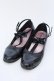 画像1: Shirley Temple / ハシゴリボンTストラップシューズ 24cm クロ 先端ラメ O-25-03-24-060-ET-SH-IG-OS (1)