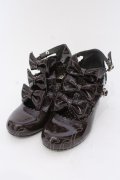 Angelic Pretty / エナメルChelseaリボンシューズ M ブラウン O-25-03-24-071-AP-SH-OW-OS