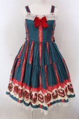 Shirley Temple / ハートプチケーキptジャンパースカート 160ｃｍ グリーン O-25-03-24-008-ET-OP-OW-OS