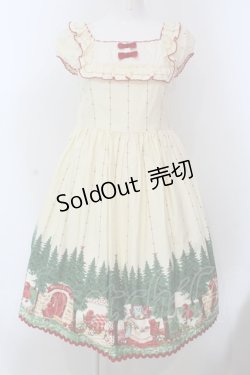 画像1: Shirley Temple / 赤ずきんちゃん絵本プリントワンピース 160ｃｍ アイボリー O-25-03-24-009-ET-OP-OW-OS