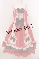 Angelic Pretty / Waffle Heartジャンパースカート（2022年）  アカ O-25-03-24-012-AP-OP-OW-OS