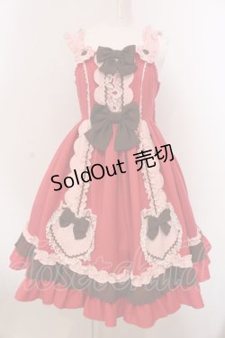 画像1: Angelic Pretty / Waffle Heartジャンパースカート（2022年）  アカ O-25-03-24-012-AP-OP-OW-OS