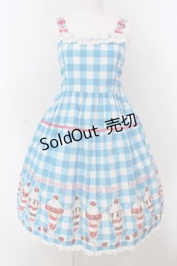 画像1: Shirley Temple / パフェptサンドレス 160ｃｍ サックス O-25-03-24-002-ET-OP-OW-OS