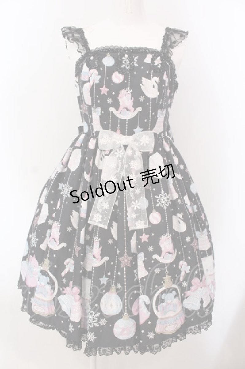 画像1: Angelic Pretty / Fancy Ornamentジャンパースカート  クロ O-25-03-24-013-AP-OP-OW-OS (1)
