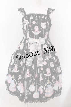 画像1: Angelic Pretty / Fancy Ornamentジャンパースカート  クロ O-25-03-24-013-AP-OP-OW-OS